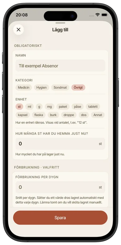 Skärmbild från Foveo: Lager med tidiga signaler, Ny vara.